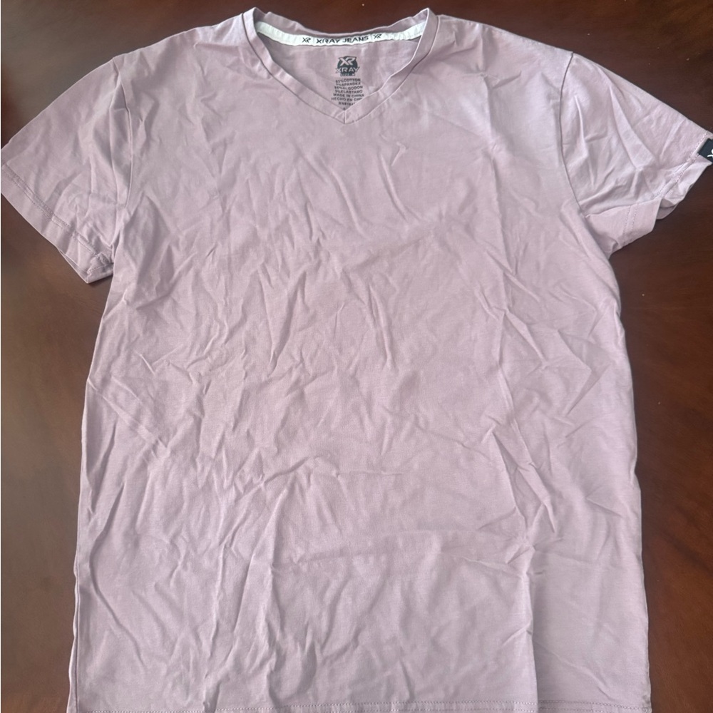 Men's x-Ray brand V-Neck Shirt in Light Purple